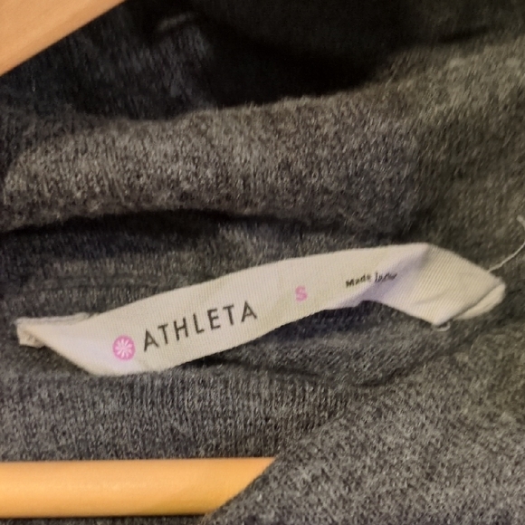 Athleta Charcoal Cowl Neck Sweater - Picture 2 of 2